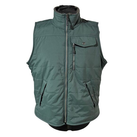Carhartt Women's Reversible Sherpa Quilted Vest Green Size XL/XXL Moss Workwear - Picture 2 of 10